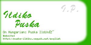 ildiko puska business card